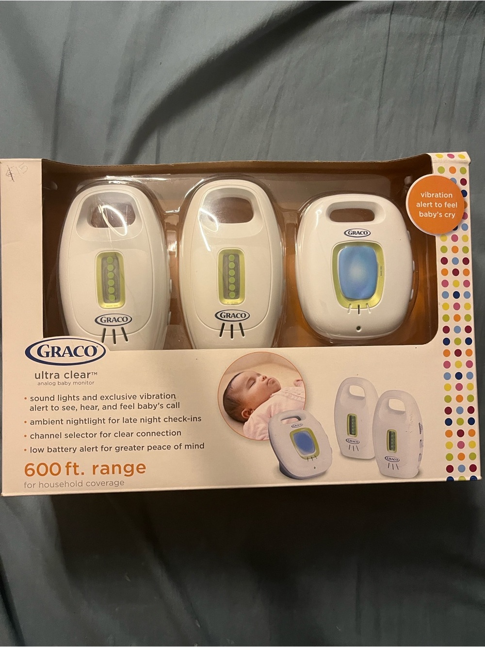 Graco Ultra Clear 3-Piece Audio Baby Monitor Set